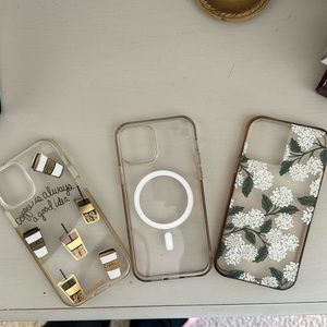 Set of 3 iPhone 12 Pro cases - Sonix & Rifle Paper Co